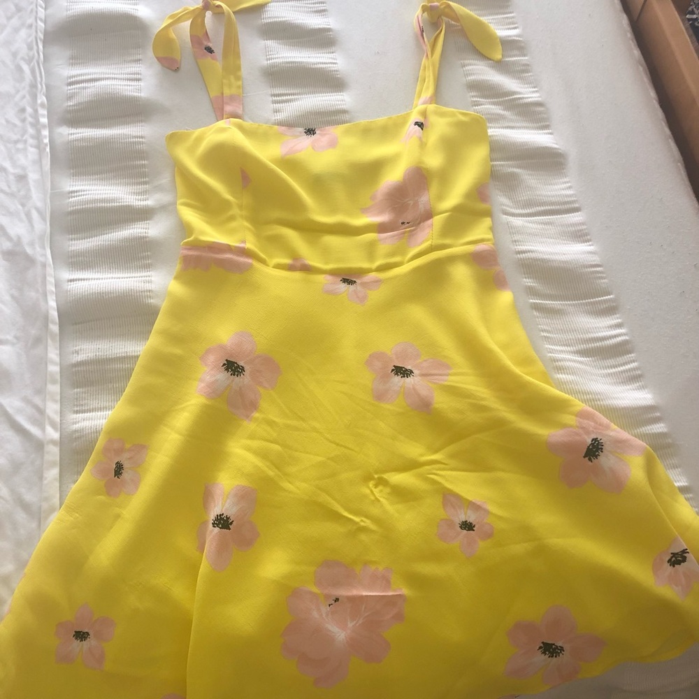 Zara yellow dress